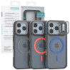 Funda Magsafe Smoked Con Cubre Camara iPhone 17 Pro 3-Color