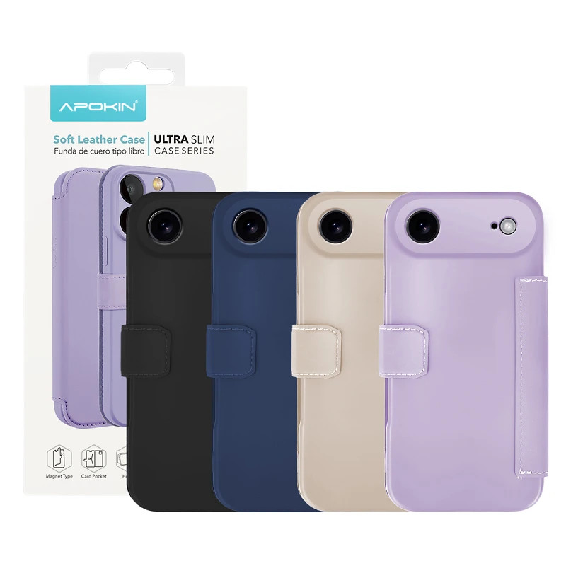 Funda de Tapa Silicona Suave para iPhone 17 Air 4-Colores