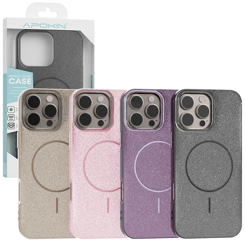 Funda Purpurina Brillo Magsafe de Colores iPhone 17