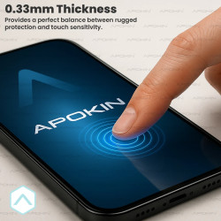 Cristal templado Full Glue 11D Premium iPhone 17 Air Protector de Pantalla Curvo Negro