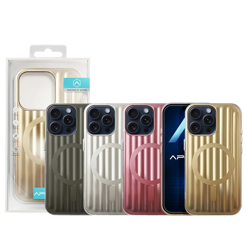 Funda Mate Metalizada con Magsafe para iPhone 15 Pro Max