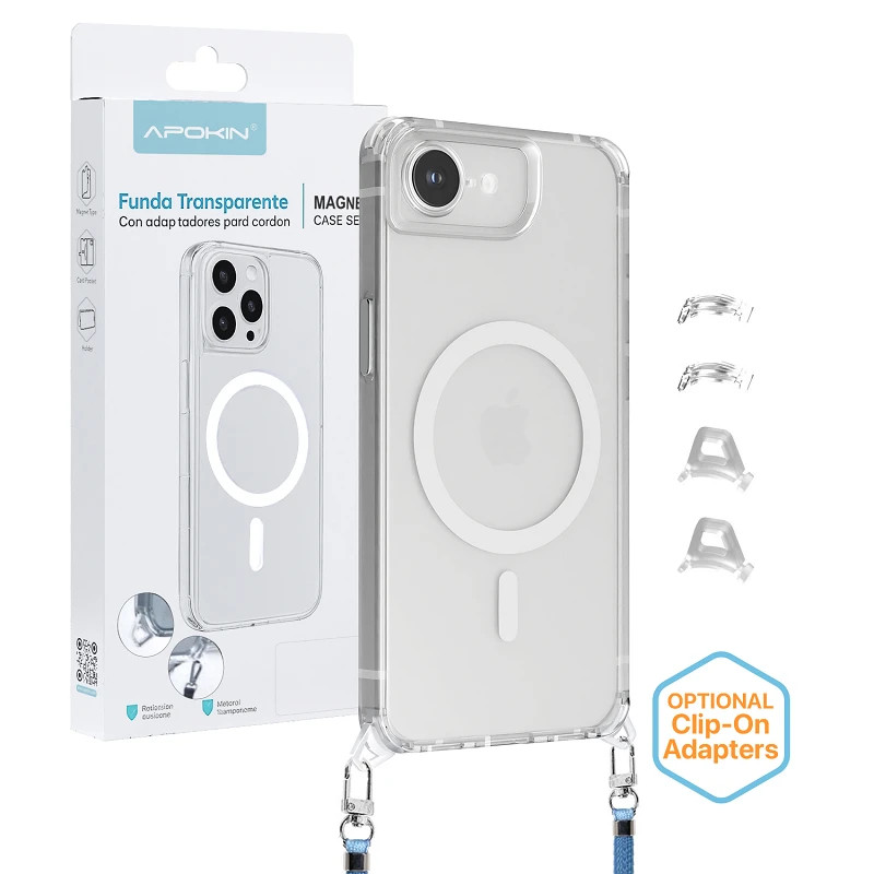 Funda 2en1 ClearStrap Con Magsafe Transparente para iPhone 17 Pro Max
