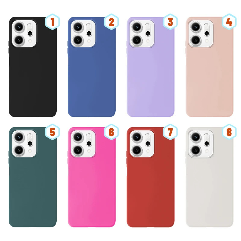 Funda Silicona Liquida Efecto Piel Oppo Reno 14 disponible en 8 Colores