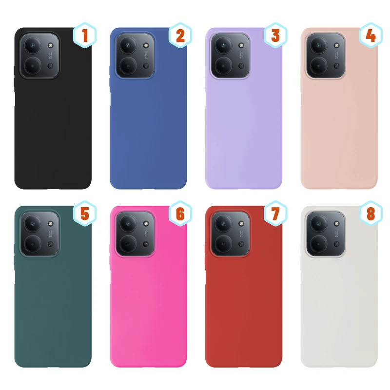 Funda Silicona Liquida Efecto Piel Xiaomi Redmi 15C disponible en 8 Colores
