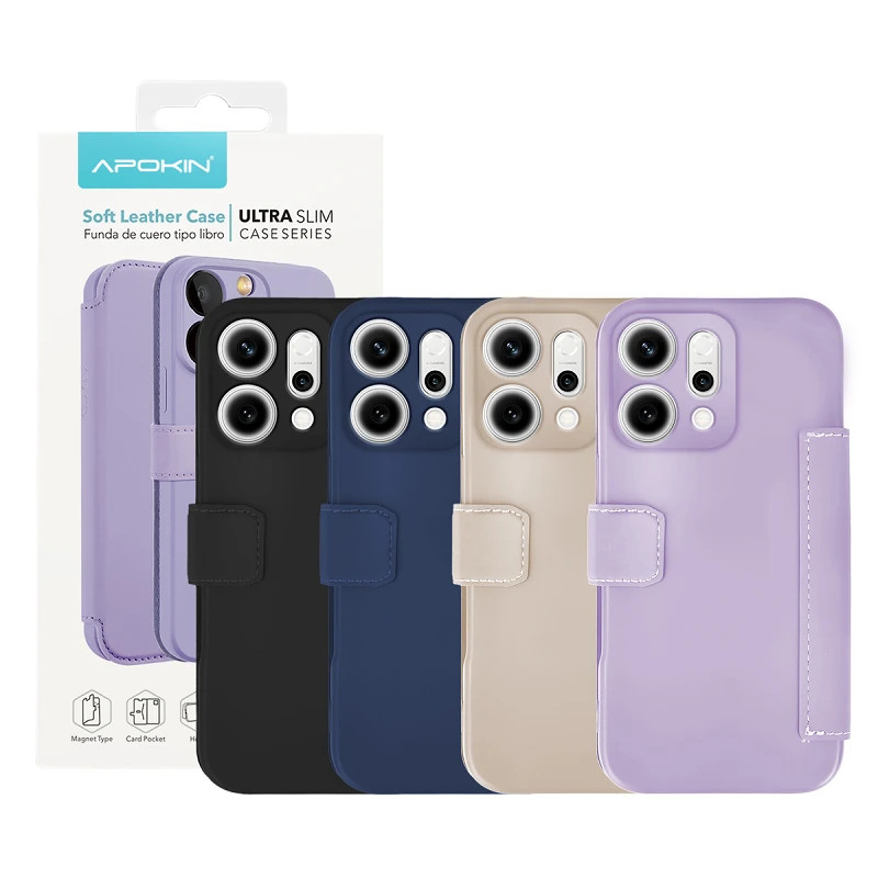 Funda de Tapa Silicona Suave para Oppo Reno 14 Pro 4-Colores