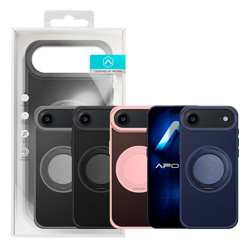 Funda Smoked Con Soporte Giratorio para iPhone 17 Air