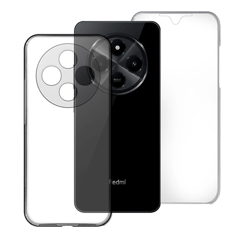 Funda Doble Oppo Reno 14F Silicona Transparente Delantera y Trasera