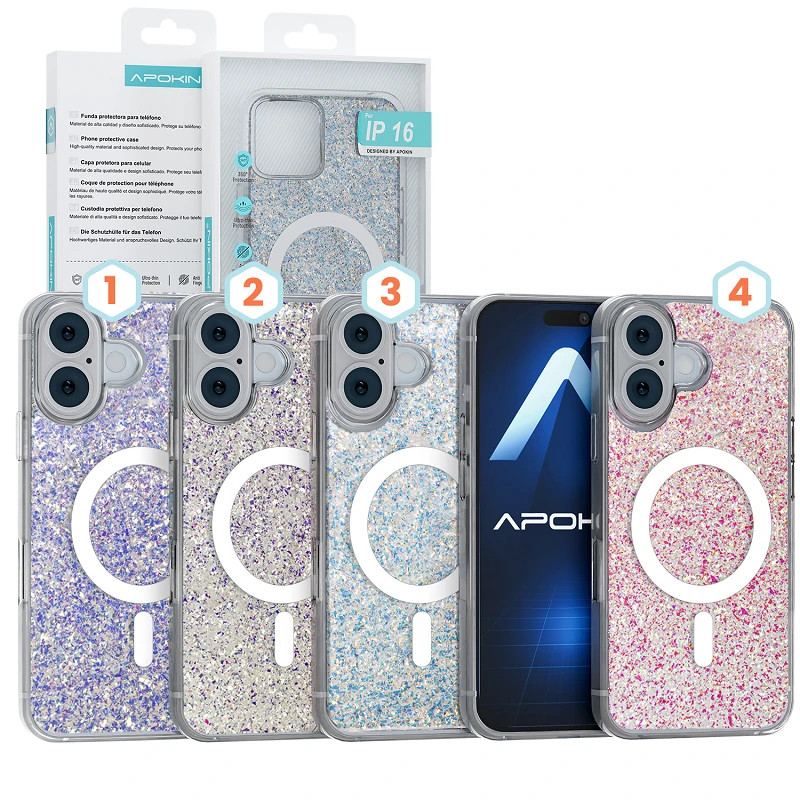 Funda Purpurina con Magsafe iPhone 17 AIR - 4 Colores