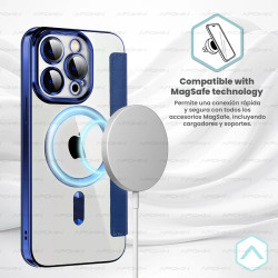 Funda Mocome de Tapa Cromado con Magsafe para iPhone 17 Pro Max 6-Colores