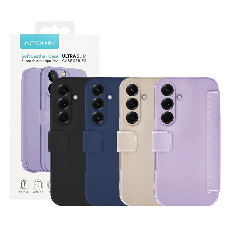 Funda de Tapa Silicona Suave para Samsung S25 FE 4-Colores
