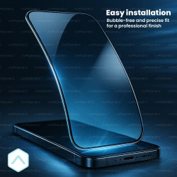 Cristal templado Full Glue 11D Samsung Galaxy S25 FE Protector de Pantalla Curvo Negro