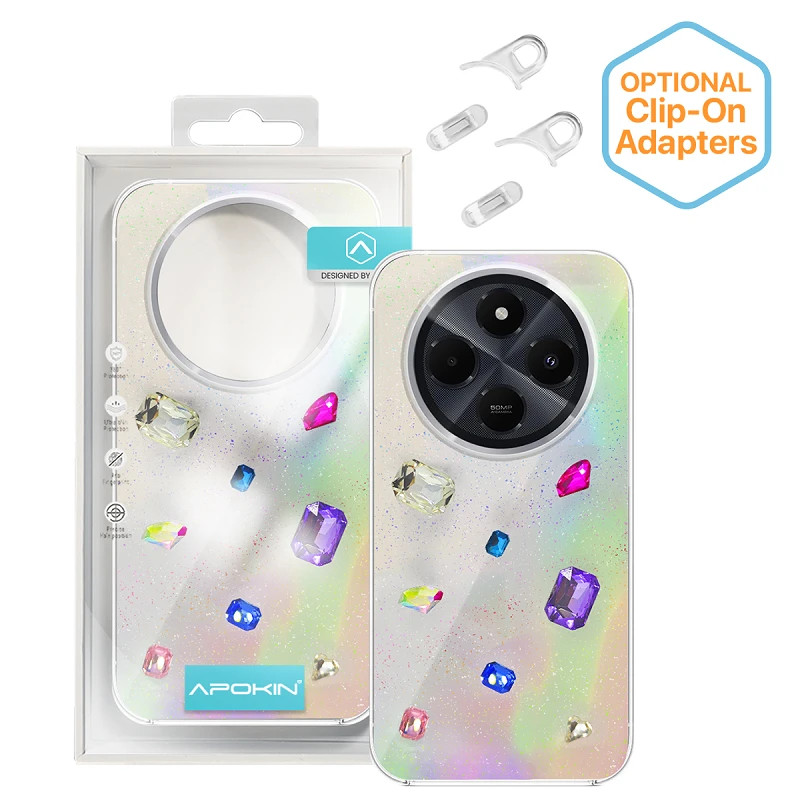 Funda Iridiscente con Piedras para Xiaomi Redmi 15C 171 5G
