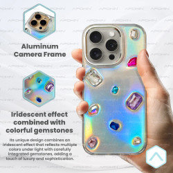 Funda Iridiscente con Piedras para Xiaomi Redmi 15C 171 5G