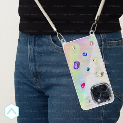 Funda Iridiscente con Piedras para Xiaomi Redmi 15C 171 5G