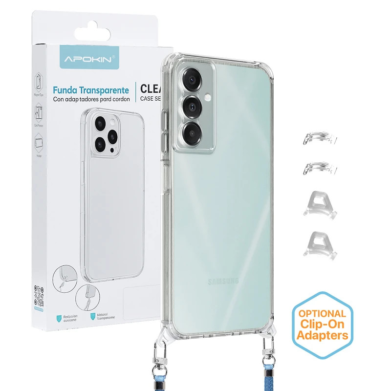 Funda 2en1 ClearStrap Transparente para Samsung A07