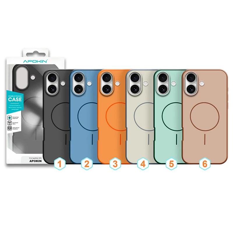 Funda Silicon Bicolor con Magsafe para iPhone 17 6-Colores