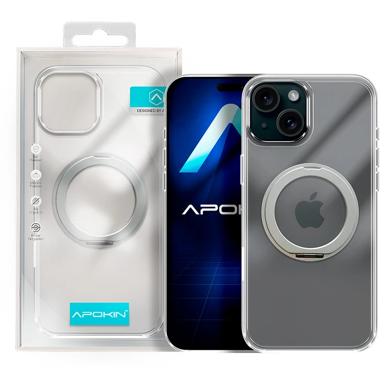 Funda Puro Con Anilla y Magsafe para iPhone 15
