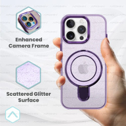 Funda Purpurina Magsafe Con Anilla Magsafe iPhone 16e - 4 Colores