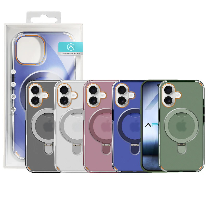 Funda Smoked Magsafe Con Anilla iPhone 17 Air 5 Colores