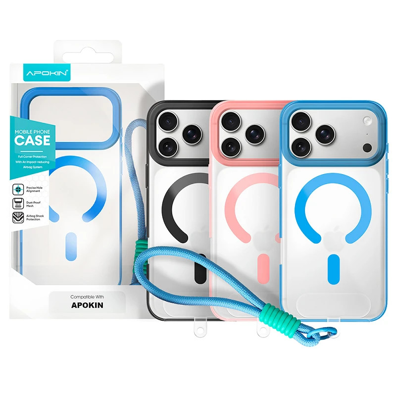 Funda Silicona con Correa Magsafe iPhone 16 Pro 3-Colores