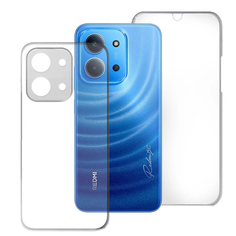 Funda Doble Xiaomi Redmi 15C 5G 171 Silicona Transparente Delantera y Trasera