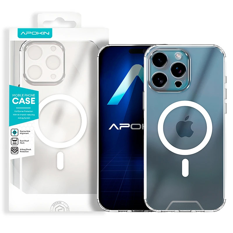 Funda Transparente con Magsafe Clear 3D para iPhone 15 Pro Max