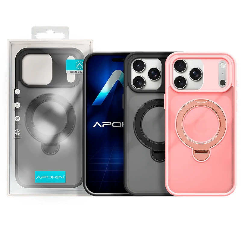 Funda Con Soporte Giratorio Smoked para iPhone 17 Pro Max 2-Color