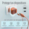 Cargador APOKIN Fast 35W USB-A + PD + Cable Tipo-C U028 Naranja