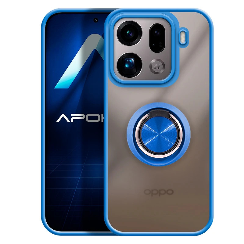 Funda Gel Oppo Find X9 Pro Iman con soporte Smoked
