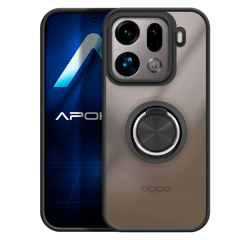 Funda Gel Oppo Find X9 Pro Iman con soporte Smoked