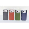 Funda Efecto Tela Textura Con Magsafe para iPhone 17 Pro Max 4-Colores
