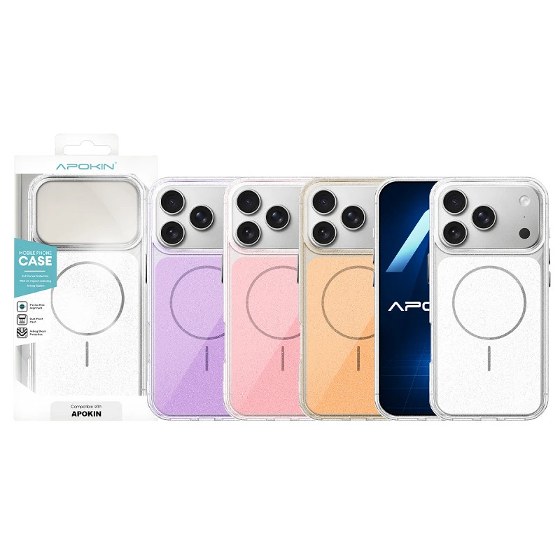 Funda Acrilica con Magsafe y Purpurina para iPhone 17 Pro Max 4 - Color