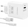 Cargador de Carga Rápida 20W 3.1 Q.C Hembra Tipo-C + Cable Lighting APOKIN - Blanco
