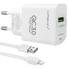 Cargador Rápido Entrada 18w 3.0 USB-A 3.1A Lightning APOKIN - Blanco
