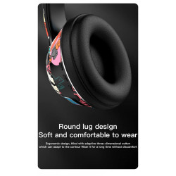 Auriculares Diadema inalámbricos RGB Deepbass R9 Negro