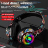 Auriculares Diadema inalámbricos RGB Deepbass R9 Negro