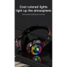 Auriculares Diadema inalámbricos RGB Deepbass R9 Negro