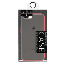 Funda Gel iPhone 6 Plus / 7 Plus / 8 Plus Smoked con borde de color