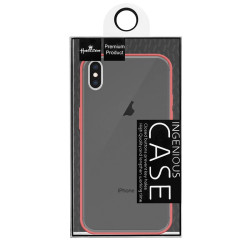 Funda Gel iPhone XS MAX Smoked con borde de color