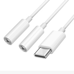 Cable Audio Tipo C a Dos...
