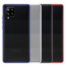 Funda Gel Samsung Galaxy A42 Smoked con borde de color