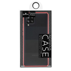 Funda Gel Samsung Galaxy A42 Smoked con borde de color