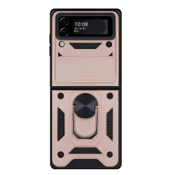 Funda con Anilla y Cámara Deslizante Samsung Galaxy Z Flip 3 con Imán