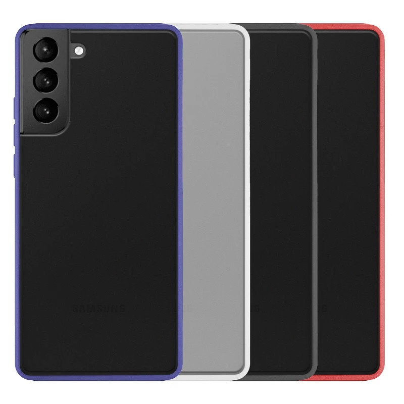 Funda Gel Samsung Galaxy S22 Plus Smoked con borde de color