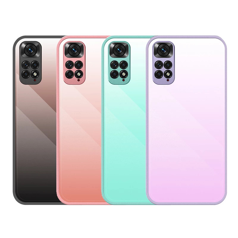 Funda Silicona Tempered Glass Xiaomi Redmi Note 11 4G - 6 Colores
