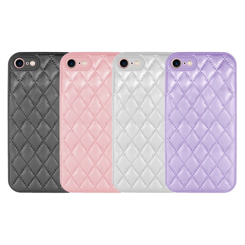 Funda Smoked Chamel iPhone 7/8/Se Piel 4 Color