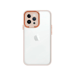 Funda Premium Antigolpe Con Soporte Plegable Transparente para iPhone 14 Pro Borde Camara Aluminio 6 Color