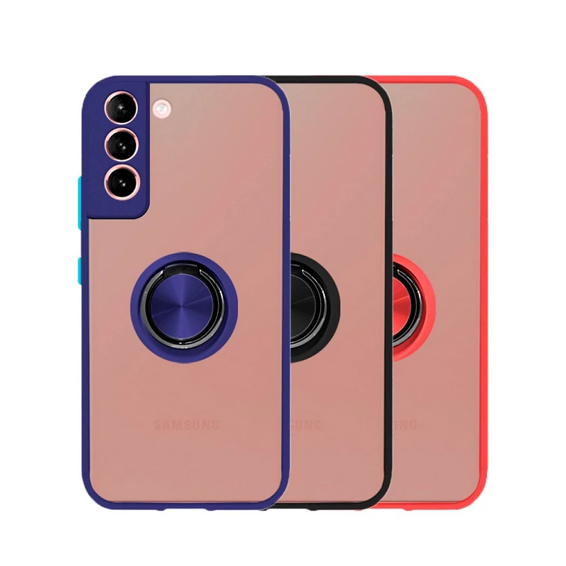 Funda Gel Samsung Galaxy S21 Plus Iman con soporte Smoked