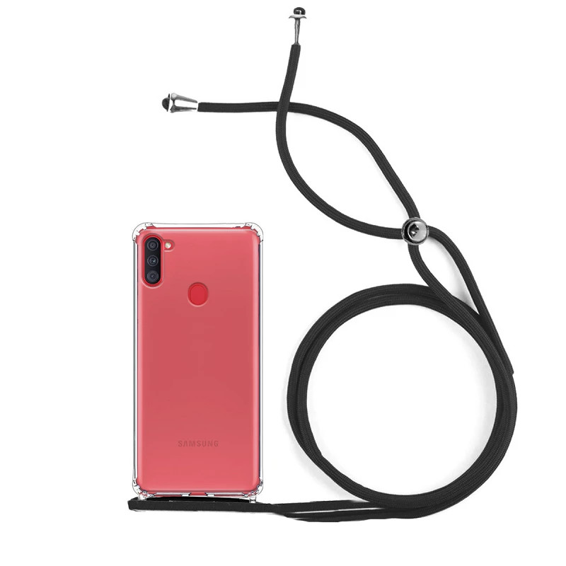 Funda Gel transparente Anti-golpe con Cordón - Samsung A11