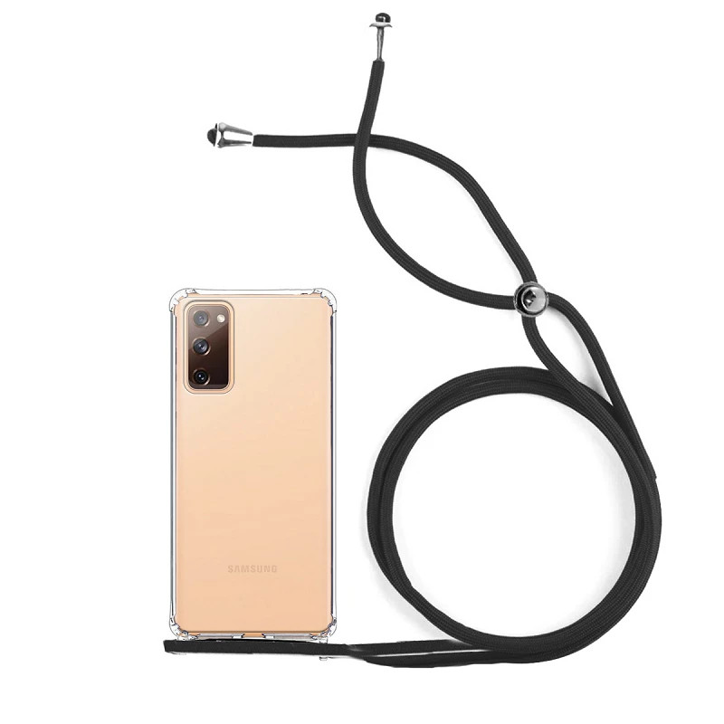 Funda Gel transparente Anti-golpe con Cordón - Samsung S20 FE